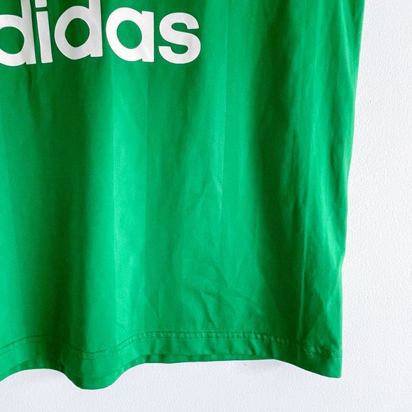 Adidas 3 Stripes Originals Trefoil Green Sport Tank Top Basketball Logo Men Sz L - Picture 3 of 8